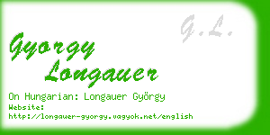 gyorgy longauer business card